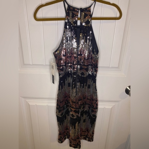 My Michelle tribal sequin halter dress - Picture 5 of 8